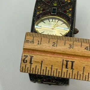 Heidi Daus Once Upon a Time Hinged Cuff Watch B7098 NEW IN BOX HEIDI DAUS CUFF WATCH Once Upon A Time B7098 Swarovski  main image 4